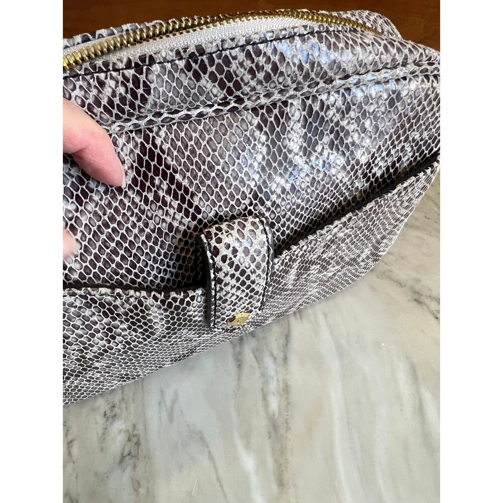 GILI Leather Crossbody Camera Bag Python Animal P… - image 12